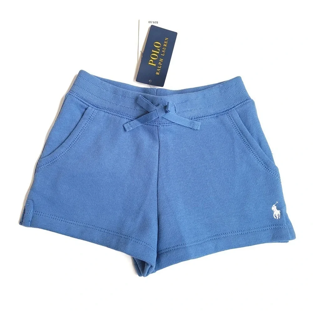 Ralph Lauren 4T Blue Cotton Summer Shorts NWT
